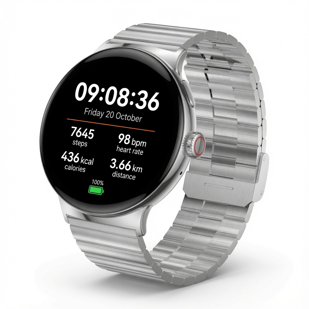 Stylish Metal Smartwatch